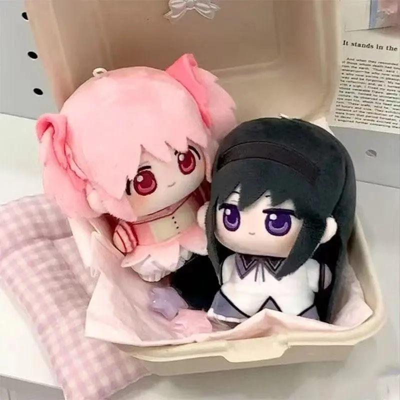 10cm Puella Magi Madoka Magica Animation Periphery Madoka Kaname Homura Akemi Q Version Plush Doll Toy Kawaii Desktop Decor Gift