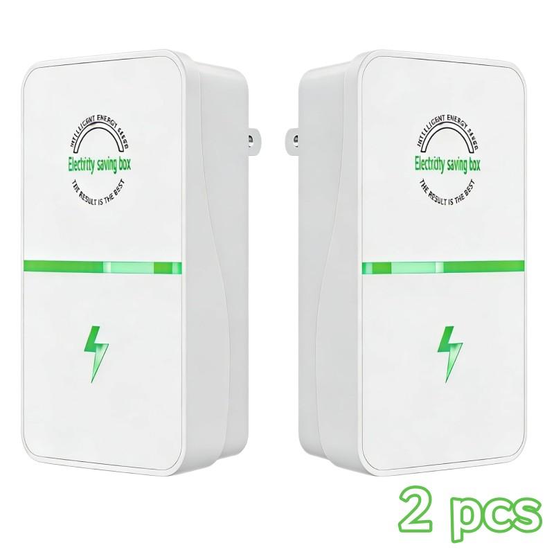 Serein 2 PCS Smart Energy Saving Plug, Stop Watt Power Saver Device for Home & Office, Universal Electricity Saver 90V-250V 30KW, Safe & Durable