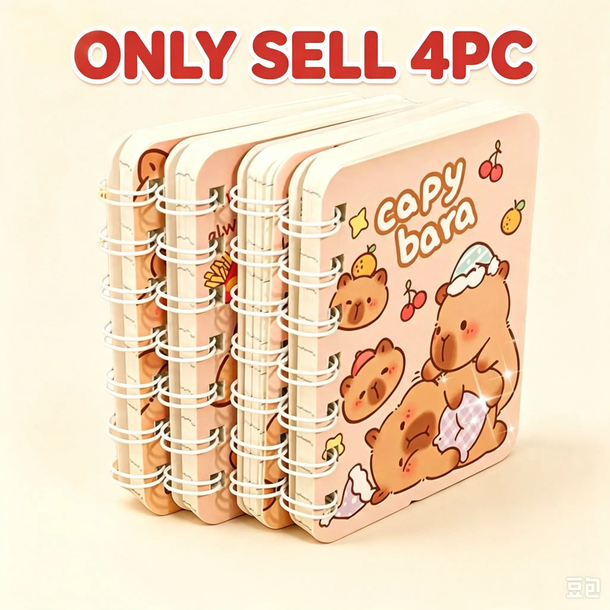 Cute Capybara Spiral Notebook, School Office Daily Planner, Ideal Gift for Students Teachers Friends