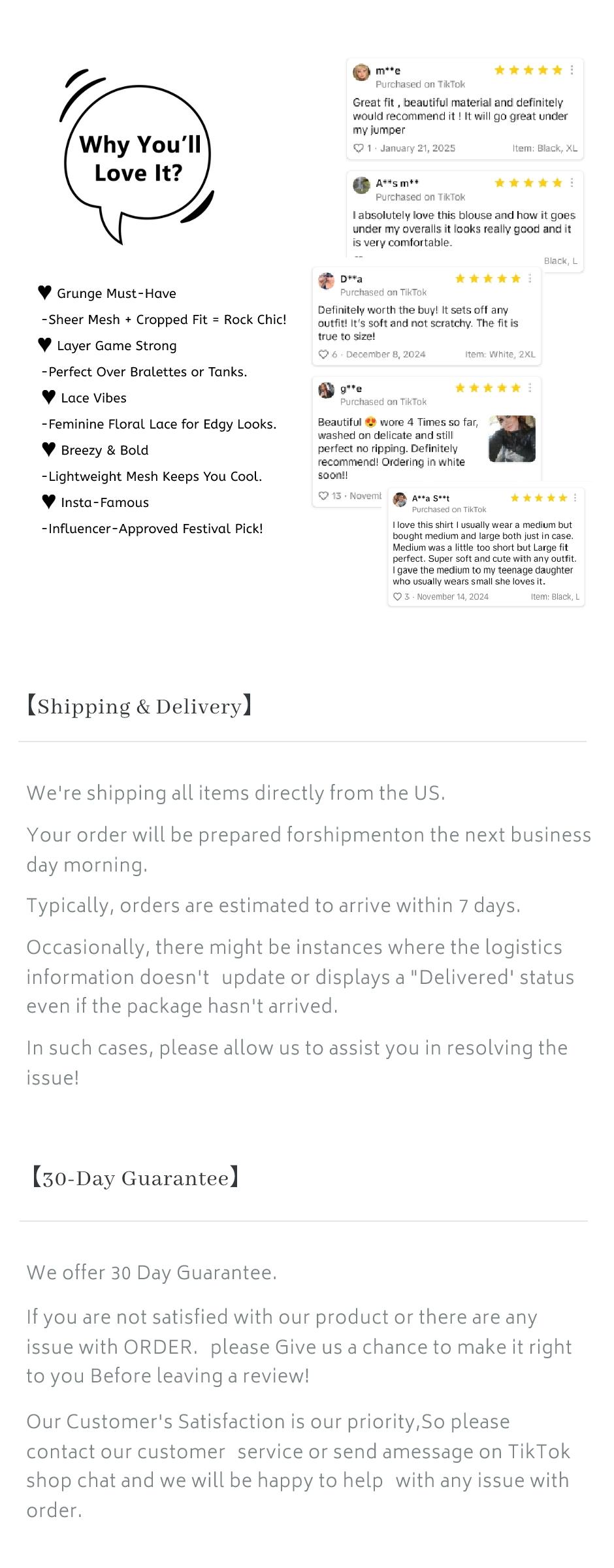 Chicovar Women's 90s Grunge Mesh Short Top –Lace Long Sleeve Mock Neck Sheer Blouse, Cropped Fit (Hits at Waist), Plus Size S-4XL, Perfect for Layering & Concerts! Womenswear Crewneck