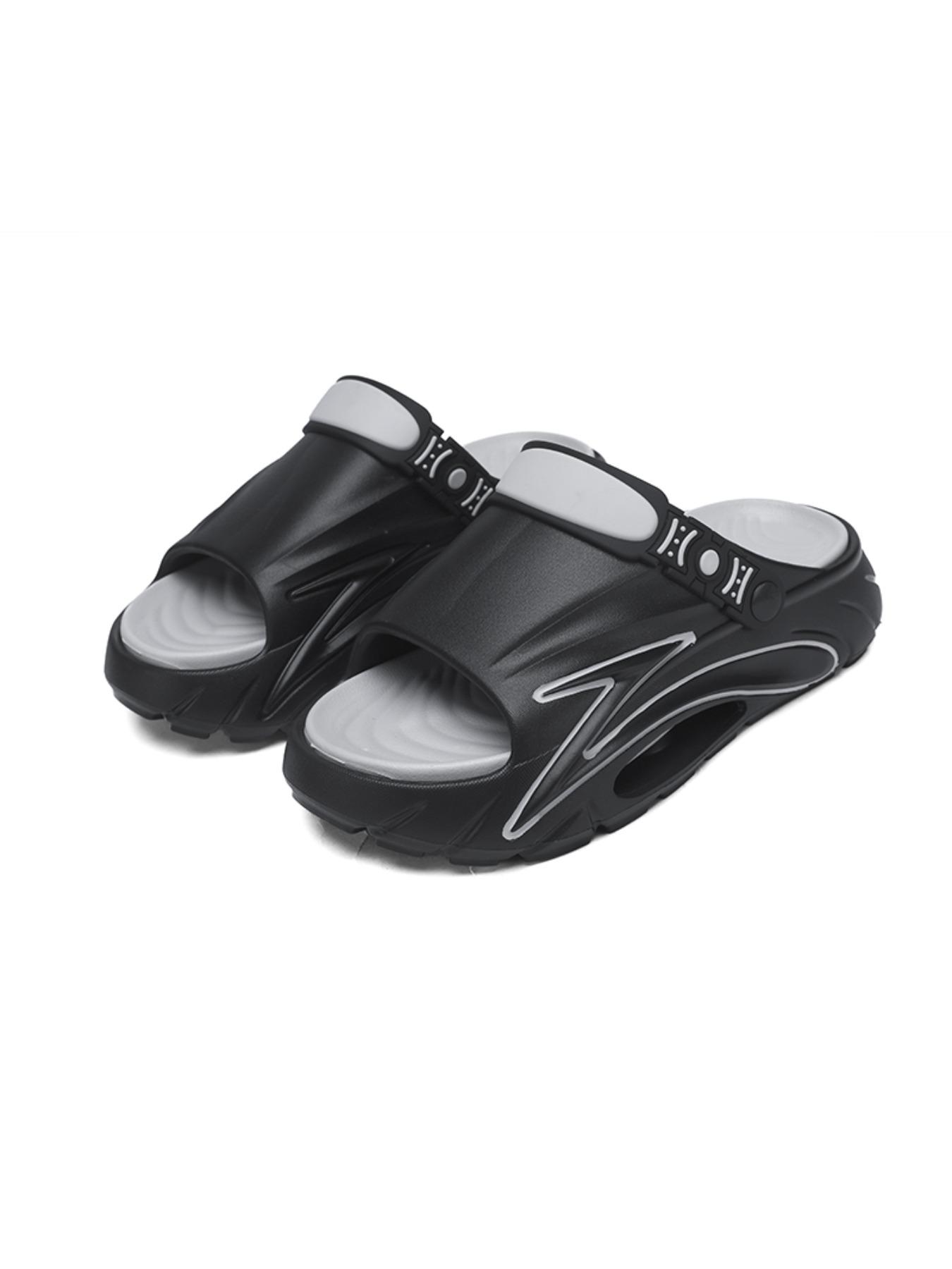 Men's Summer Clogs Outdoor Thick Sole Non-Slip Odor Resistant Durable Quick Drying Soft Beach Sandals for Couples, Lightweight Casual Slip on Water Shoes, Comfortable EVA Footbed for Beach Pool Shower Daily Wear