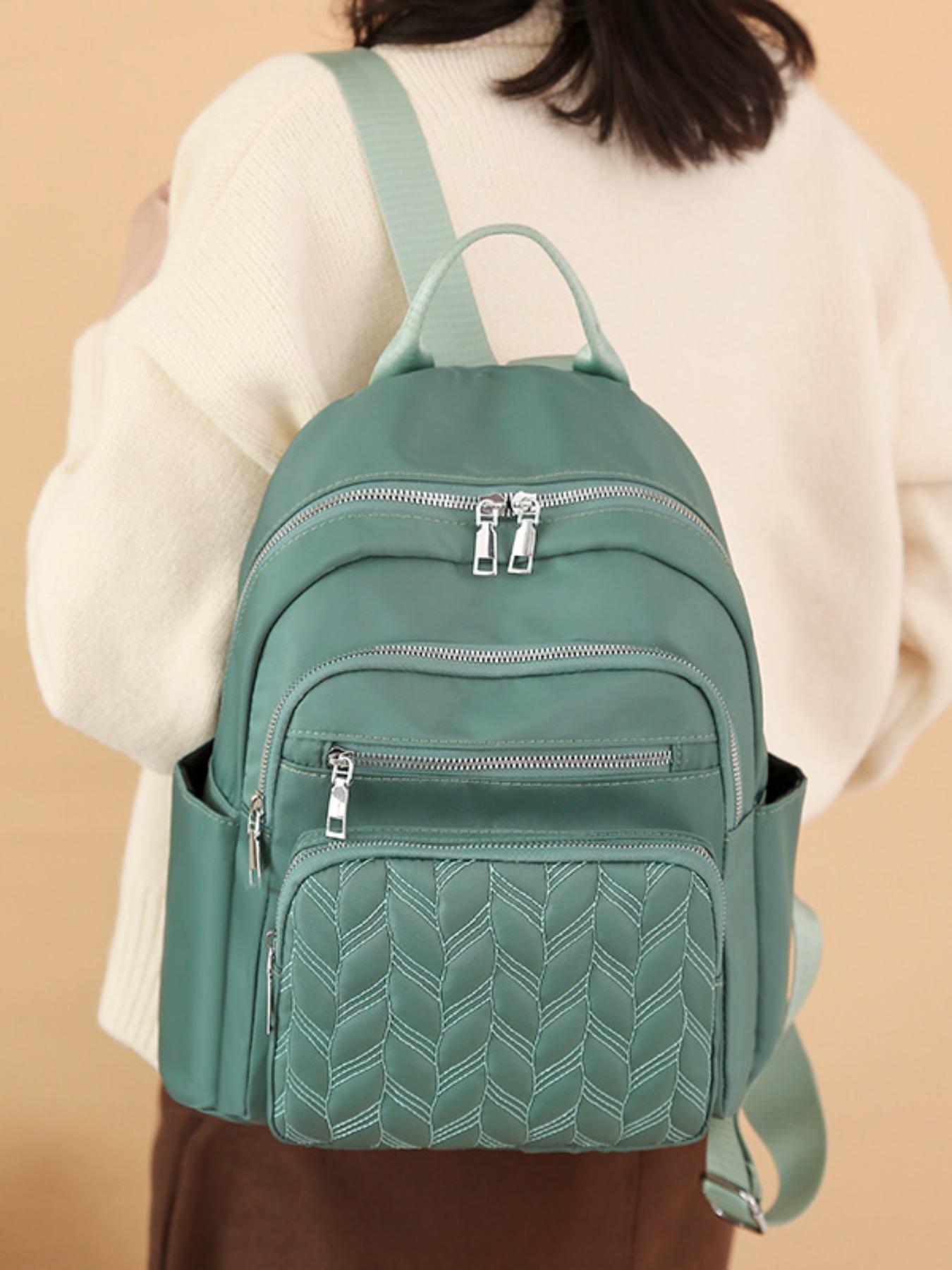 Women's Oxford Cloth Backpack, Large Capacity Anti-Theft Laptop Bag, Travel & Casual Fashion Bookbag, Student & Mommy Shoulder Bag, Casual Lightweight Backpack