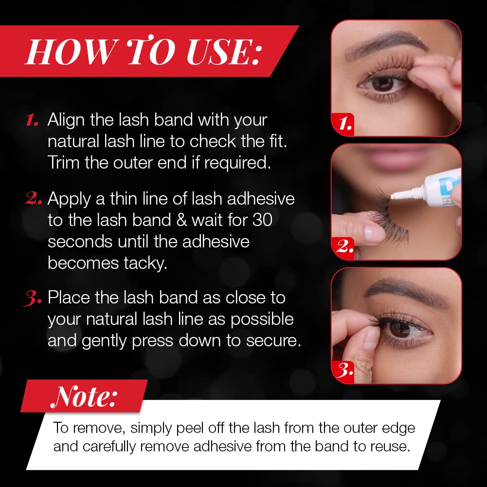 Makeup Eyelashes 8-16mm Natural Look Volume Lashes Wispy Fake Long Lashes