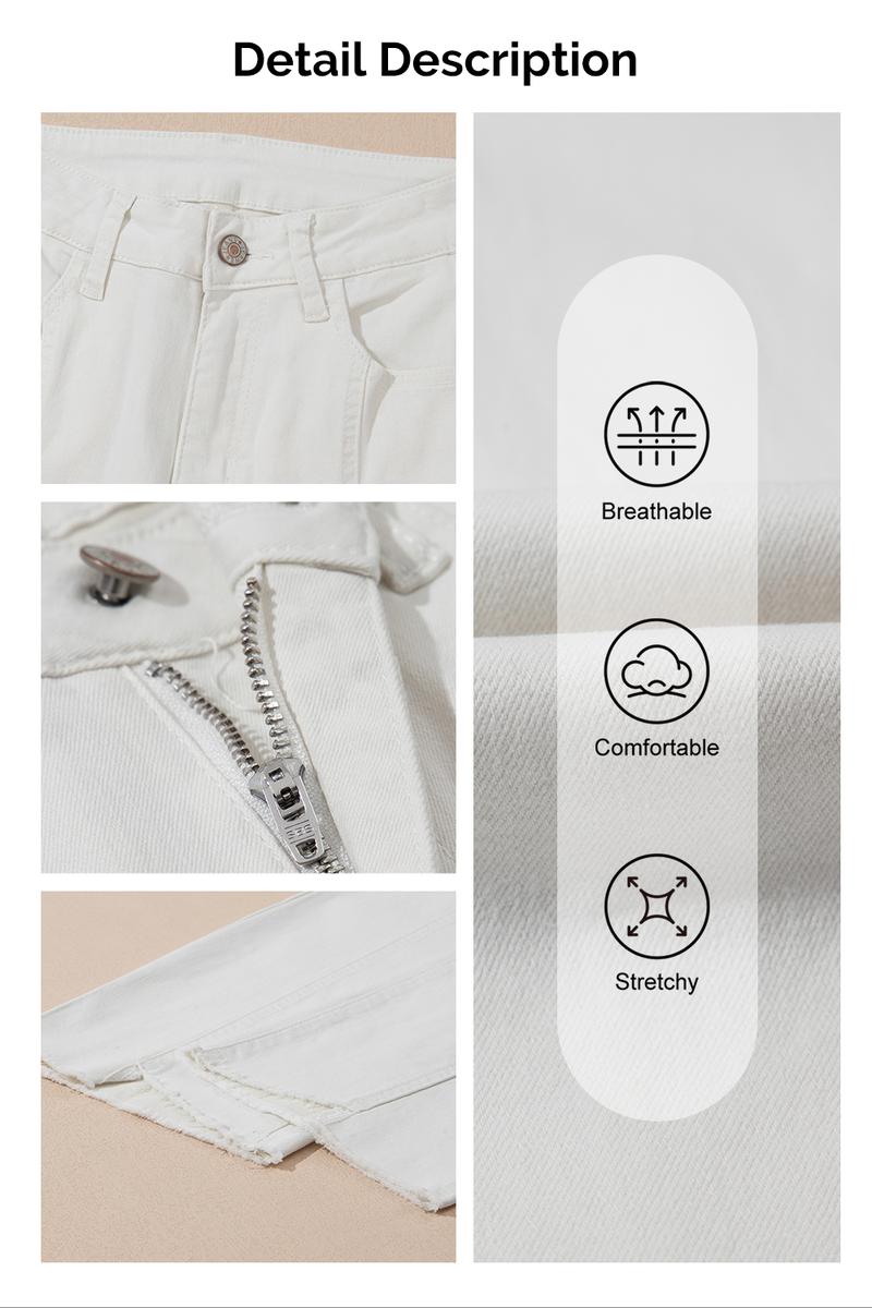 Sidefeel Women's Casual Baggy Jeans High Waisted Comfort Wide Leg Loose Fit Straight Leg Zimbaplatinum Cropped Denim Pants TikTokShopBlackFriday Sidefeel Women's Casual Baggy Jeans High Waisted Comfort Wide Leg Loose Fit Straight Leg Zimbaplatinum Cropped Denim Pants TikTokShopBlackFriday