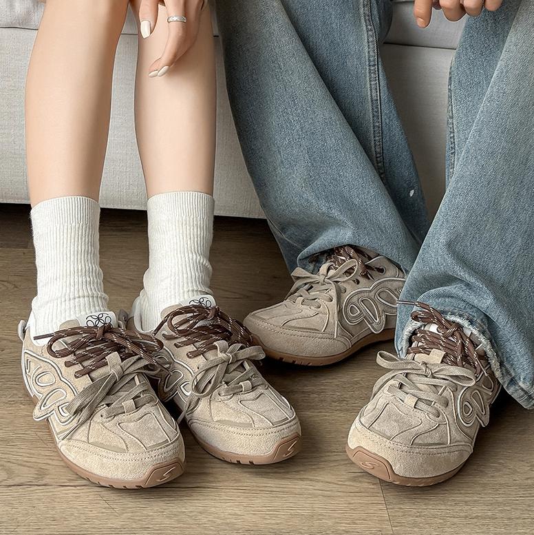 Vintage Suede Low Top Sneakers, Unisex Casual Mesh Running Shoes, Comfortable Athletic Footwear for Men and Women, Ideal for Daily Wear