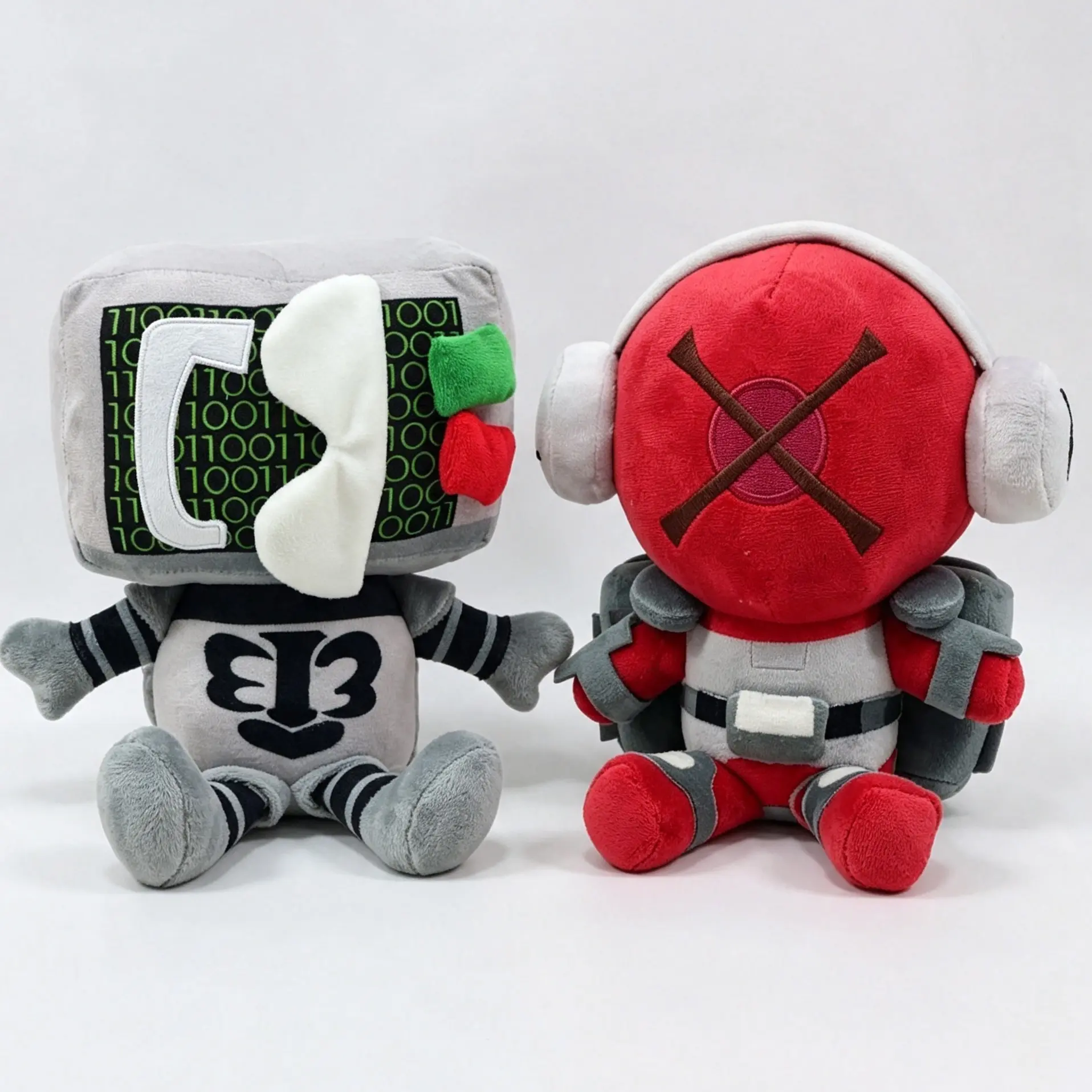 Plush Filled Robot Doll, Soft Skin Toy, Game Anime Figure, Ideal for Furniture Decoration, Perfect Gift for Holidays