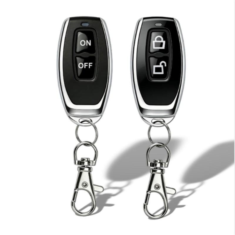 Universal 433 Mhz Wireless Clone Switch, 2-Button Gate Garage Door Control, Duplicator Remote Control Key, Lithium Button Cell Batteries Included