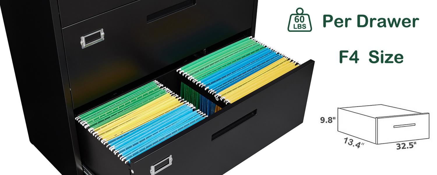 Letaya 5 Drawer File Cabinet with Lock,Metal Lateral Filing Cabinets for Home Office Hanging Files Letter/Legal/F4/A4 Size(Requires installation) Letaya 5 Drawer File Cabinet with Lock,Metal Lateral Filing Cabinets for Home Office Hanging Files Letter/Legal/F4/A4 Size(Requires installation)