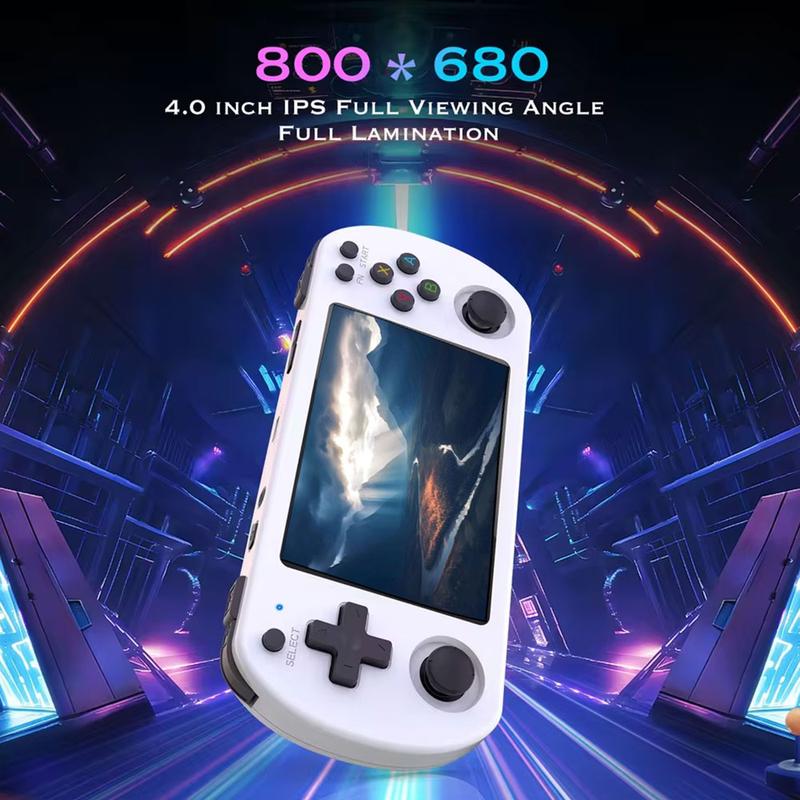 WUDS U8 Retro Handheld Game Controller with 64 Bit Processor, 4.0-Inch HD Screen, Digital, Portable Game Controller for Long Gaming Sessions Protection Console White