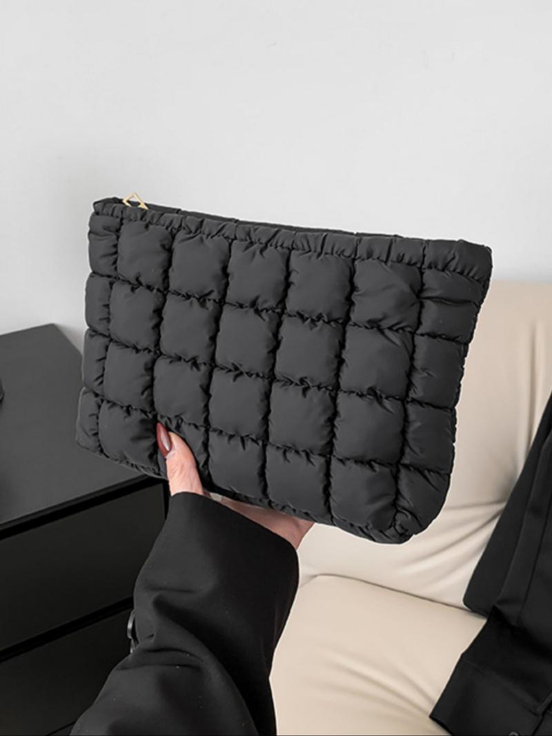 Women's Oversized Zippered Travel Storage Bag, Plain Design Handbag for Ladies & Girls, All-Season Casual Carryall