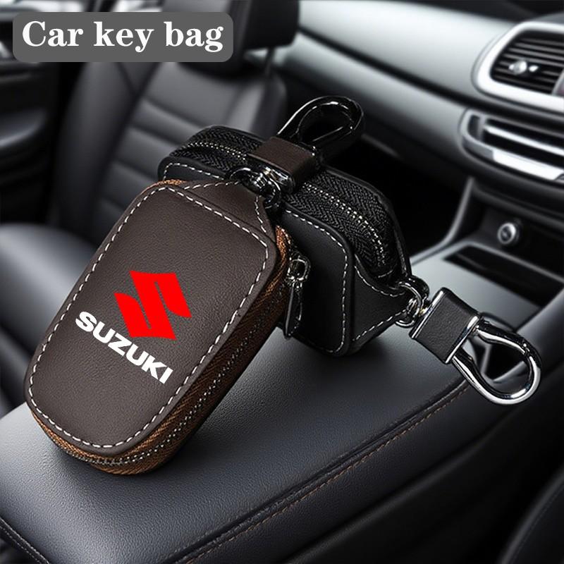 D-Type Key Case Compatible with Suzuki, D-Shape Car Accessory Organizer, Secure Storage Solution for Keys & Remotes