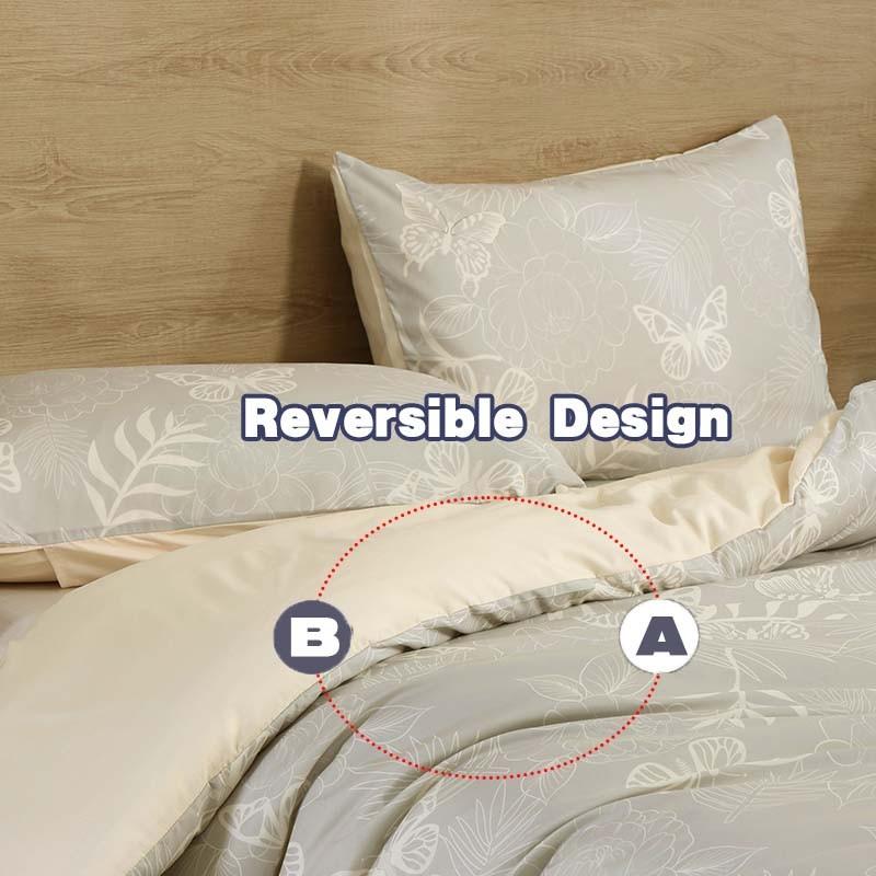 3-piece fashion fresh butterfly bedding set, soft, comfortable and breathable.Suitable for bedrooms, guest rooms, schools and dormitories.Includes 1 duvet cover and 2 pillowcases (without filling).