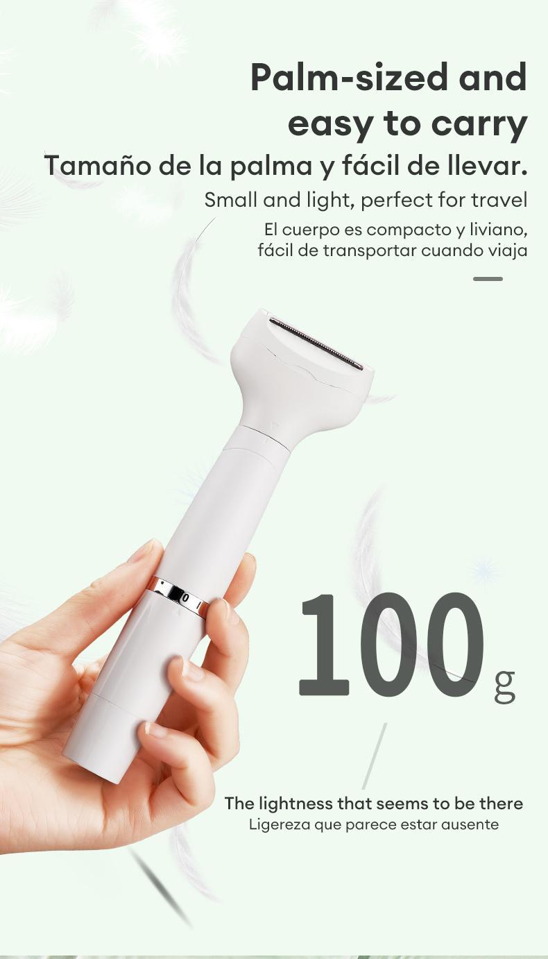 Skyworth Electric Trimmer for Man & Women, Rechargeable 4 in 1 Body & Facial Hair Removal, Waterproof Wet & Dry Use Precise Safe Trimmer