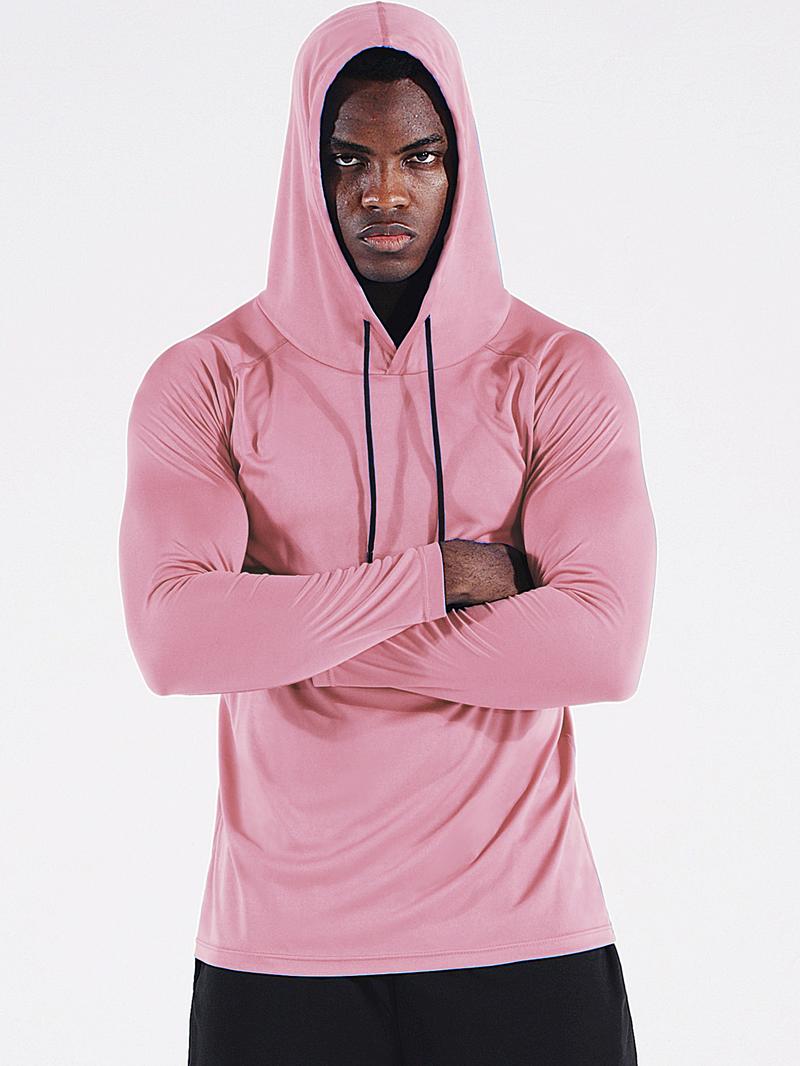 CADMUS Men's  Workout Long Sleeve Fishing shirts UPF 50+ Sun Protection Dry Fit Hoodies