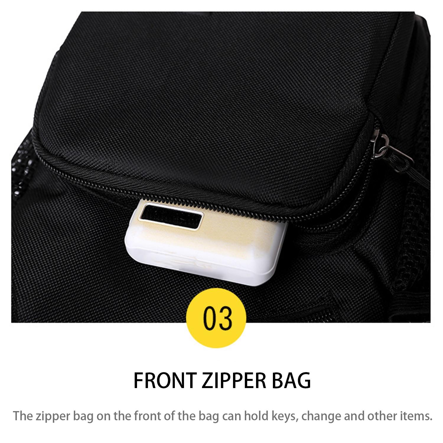 Rock Skull Pattern Multifunctional Crossbody Bag, Shoulder Bags, Sports Chest Bag with Earphone Hole, Adjustable Shoulder Straps, Multiple Carrying Ways, Lightweight and Mini-sized, Suitable for Outdoor Sports and Daily Commuting, An Ideal Gift