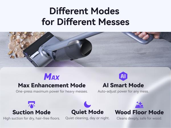 NARWAL S30 Pro Wet Dry Vacuum Cleaner with 20000Pa Suction, Cordless Vacuum Mop for Hard Floors, Tangle-Free Hair-Cutting, 180° Lie Flat, 194°F Self-Cleaning, Disposable Waste Bag, Edge Cleaning NARWAL S30 Pro Wet Dry Vacuum Cleaner with 20000Pa Suction, Cordless Vacuum Mop for Hard Floors, Tangle-Free Hair-Cutting, 180° Lie Flat, 194°F Self-Cleaning, Disposable Waste Bag, Edge Cleaning