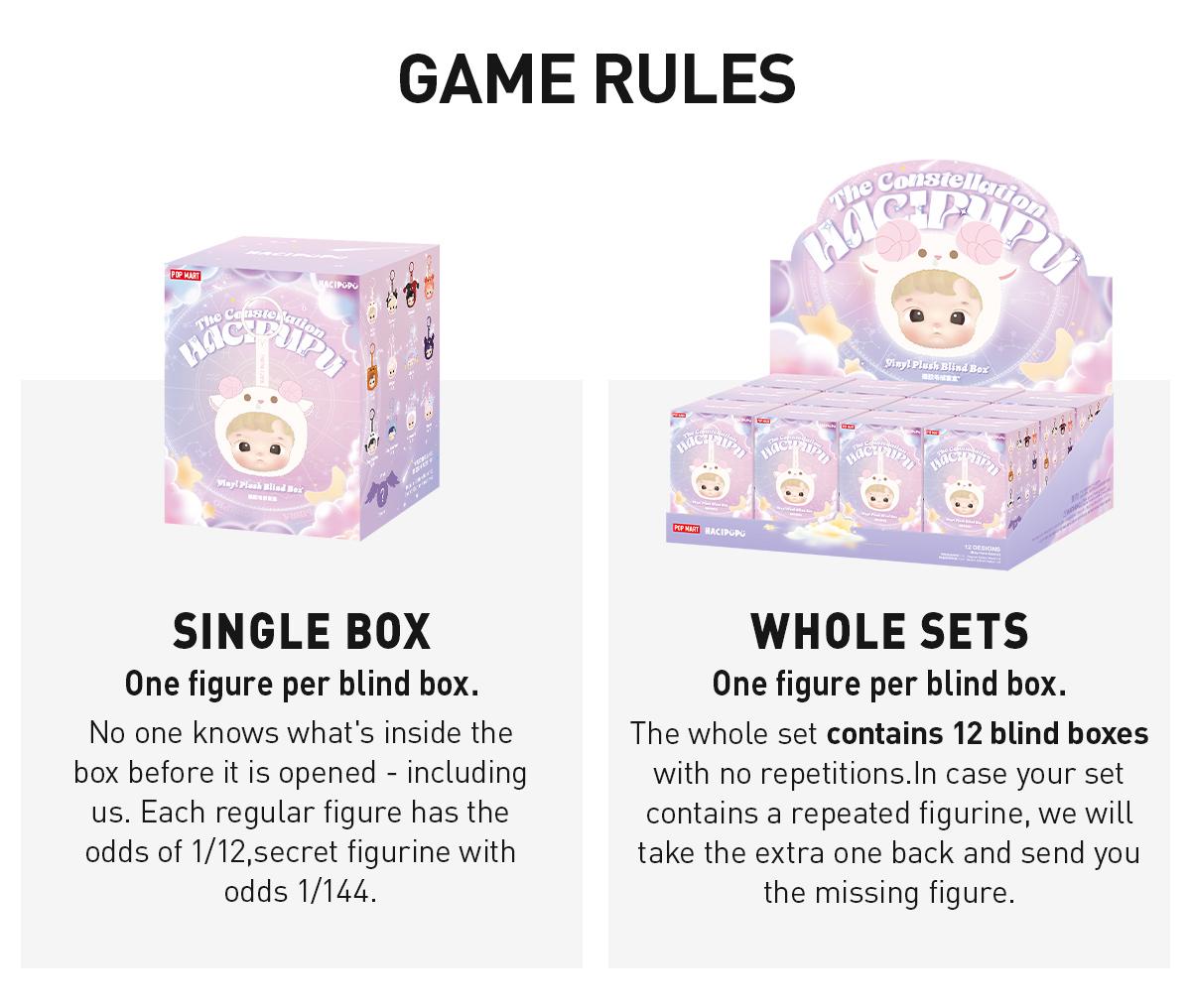POP MART HACIPUPU The Constellation Series-Vinyl Plush, Blind Box, Mystery Box