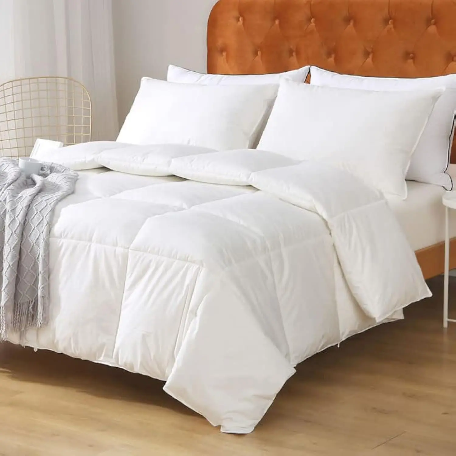 Feathers Down Comforter,Medium Warm - Duvet Insert