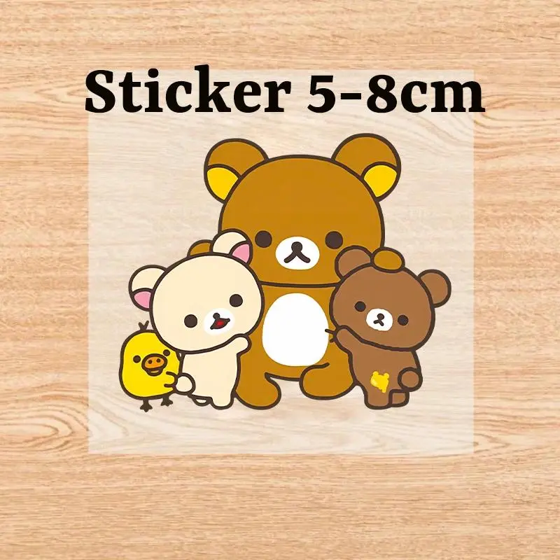 Rilakkuma Kawaii Cartoon Felt Craft Pencil Case - Large Capacity Storage Bag for Students, Ideal Children's Gift