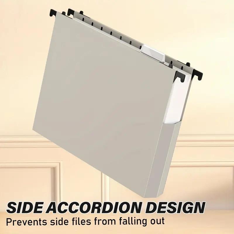 Heavy-Duty Hanging File Folders, 2-Inch Expansion, Reinforced Polypropylene, Assorted Colors, for Medical & School Documents