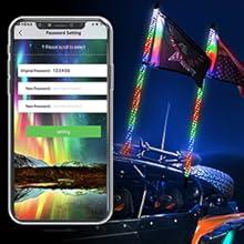 Nilight 2PCS 6FT RGB LED Whip Light with Spring Base Remote & App Control w/DIY Chasing Patterns Turn Signal & Brake Lights for ATV UTV Polaris RZR Can-am Dune Buggy Jeep  dealsforyoudays