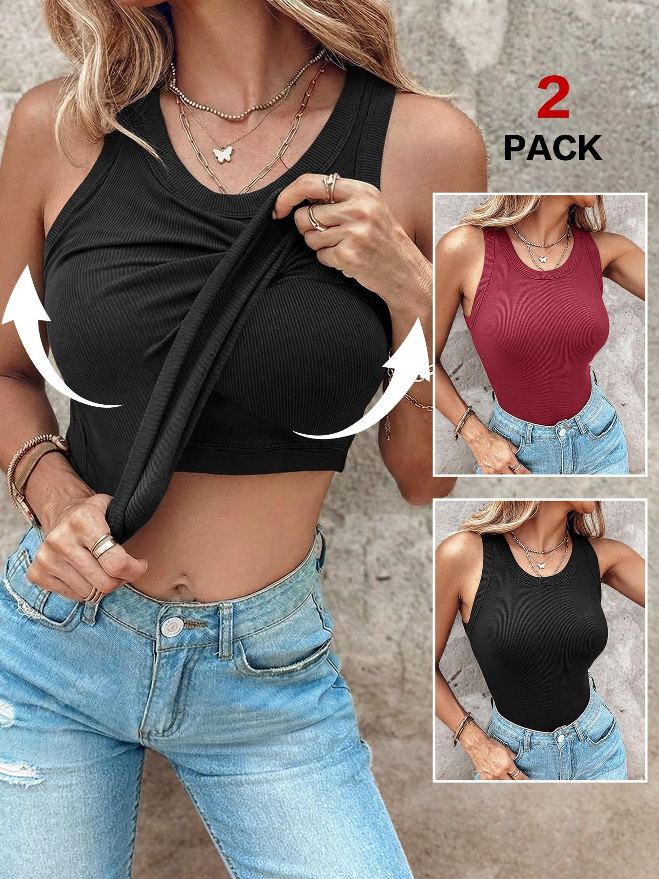 Ribbed Sports Tank Top with Backless Design, Sleeveless Style for All Seasons, Slim-Fitting with Organic Textile Yoga Sports Vest