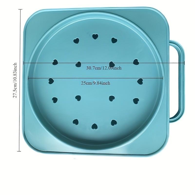 1 Pack Heavy-Duty Movable Propane Tank Base Dolly, Thickened Gas Cylinder Holder with Smooth Wheels & Drainage Holes, Multi-Purpose Rolling Stand for Kitchen LPG Tank, Flower Pot, Plant Tray & Home Storage, Fits Up to 12" Diameter