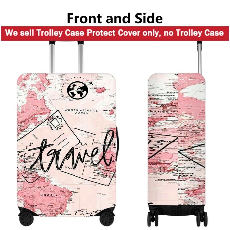 1pc slogans Cover(Suitcase not included), Travel accessories Travel essentials Suitable for travel and outings, Dustproof Cover, And Durable Travel Accessory Suitable for Various Sizes for Travel & Home Use3.26PYT-17