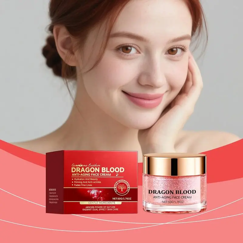 Dragon's Blood Face Cream with Retinol Firming Moisturizer for Daily Anti Aging Skin Care