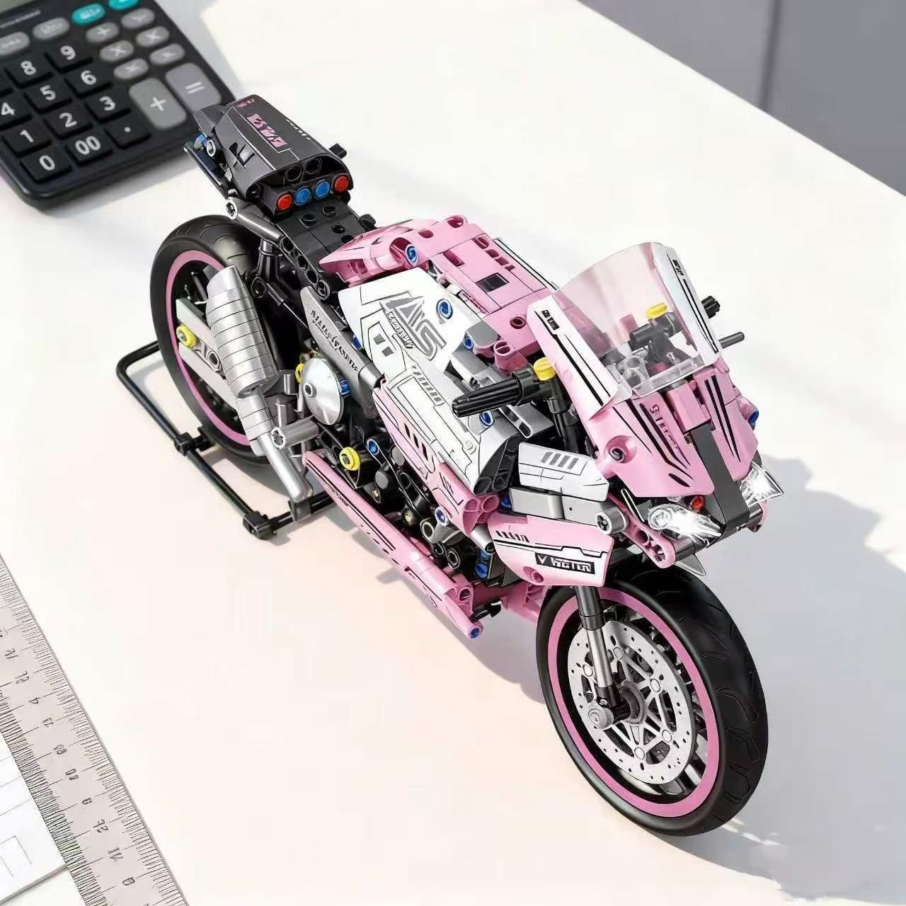 2042 Piece Racing Champion Returns Building Set, 1:5 Scale Motorcycle Model Kit, Precision Parts Easy Assembly, Collectible Engineering Toy