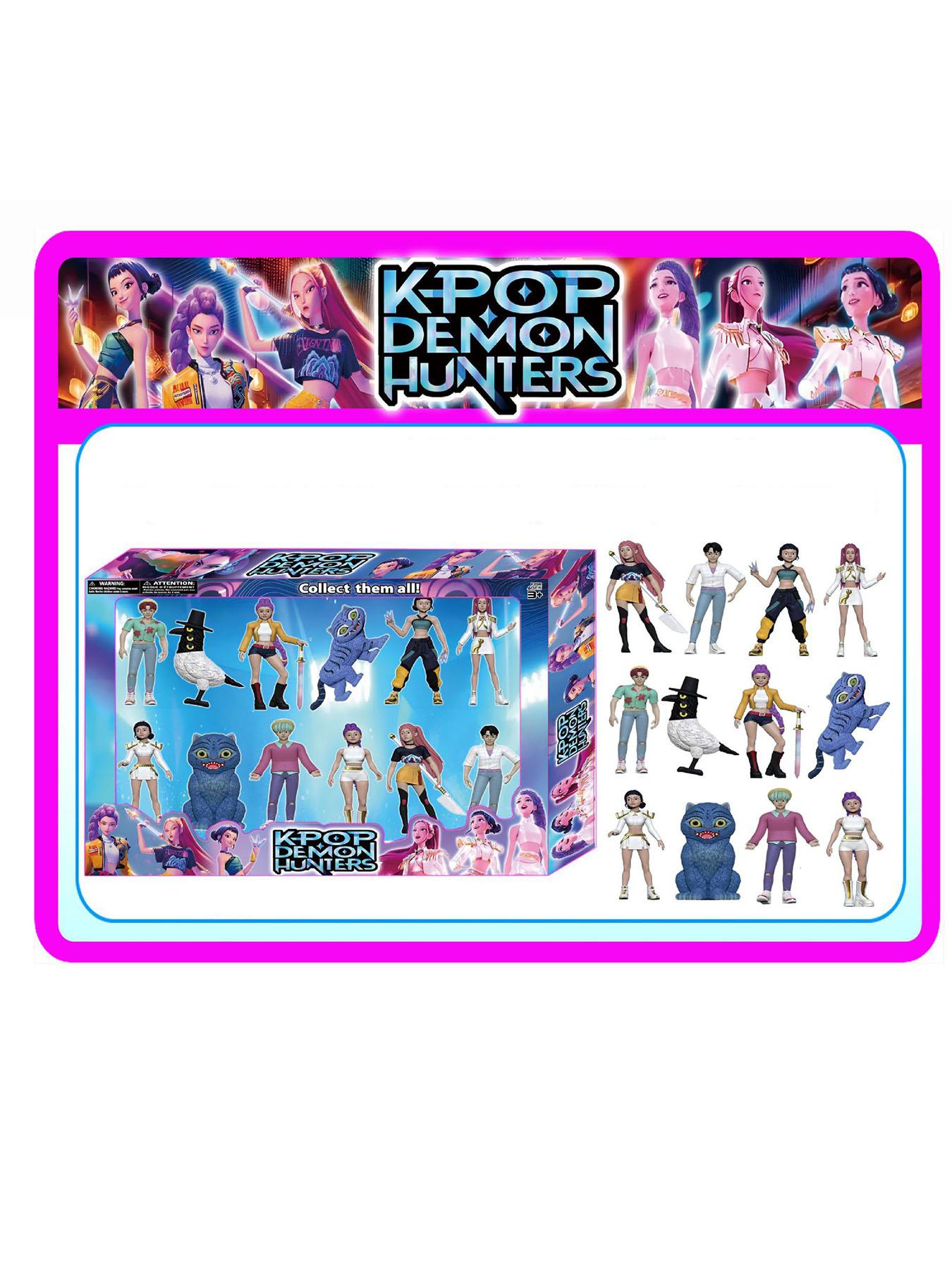Six-Piece K-Pop Hunter Girl Doll Set Figures, Fashion Vinyl Figure, Anime Model Toy Decorations, Home Collection & Desk Display, Christmas and New Year Gift Choice