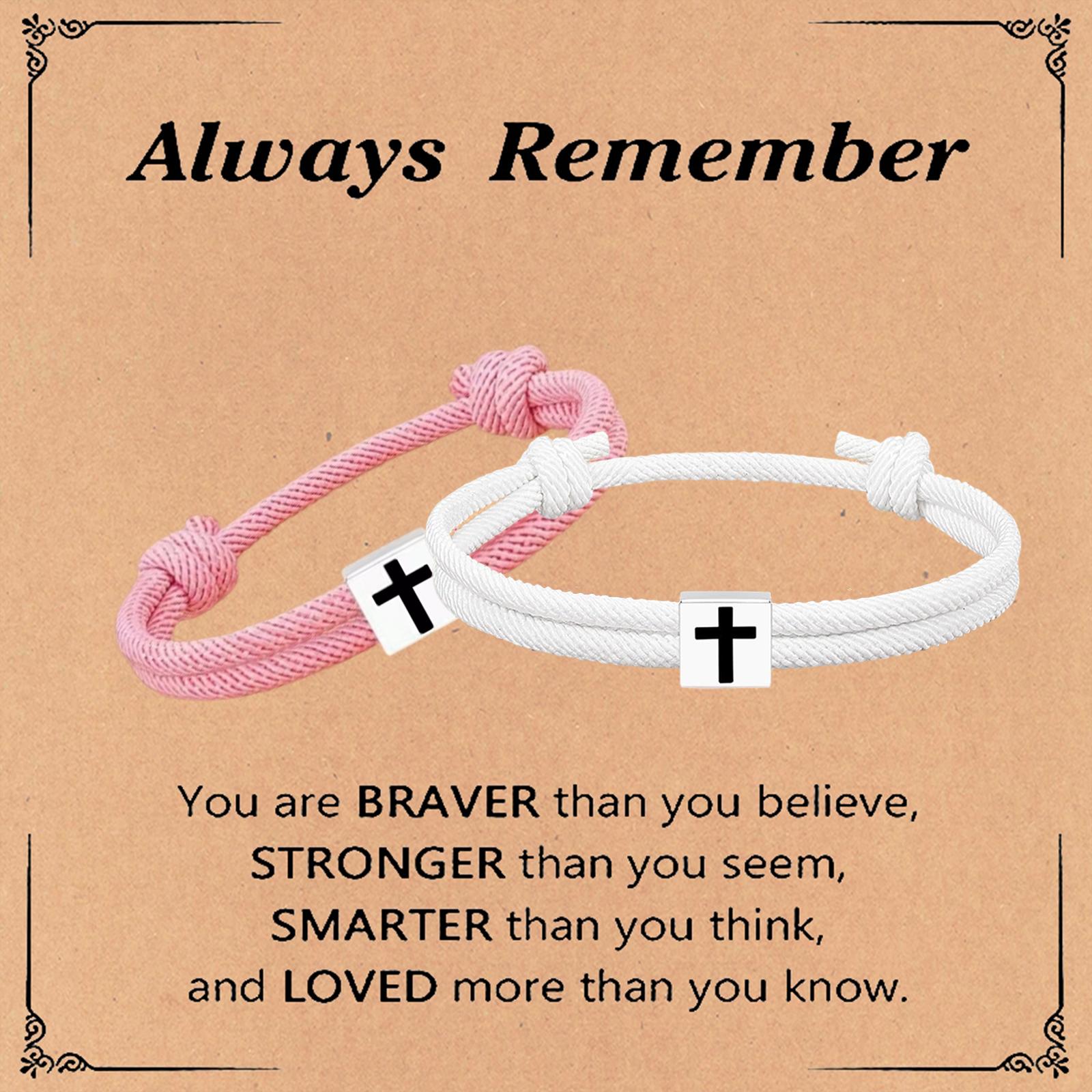 2pcs Adjustable Rope Cross Bracelet Braided Christian Bracelet for Men Women Teen Girls Fashion Jesus Bracelets Christian Baptism Gift 2pcs Adjustable Rope Cross Bracelet Braided Christian Bracelet for Men Women Teen Girls Fashion Jesus Bracelets Christian Baptism Gift