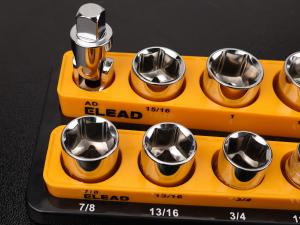 Holder Organizer Set - 1/2, 1/4, 3/8 Inch Drive Holder, Tool Box Tray for Wrench, Screwdriver, Mechanic, Toolbox Accessory