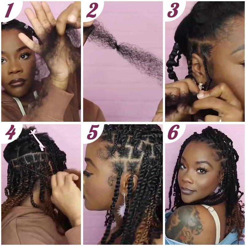 [Style Icon] 3 pcs Afro kinky Bulk Human Hair Extensions For Braiding Dreadlock Human Hair Natural Color Bulk Human Hair
