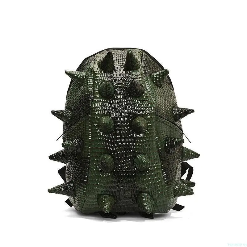 Fashion Cool 3D Hedgehog Shaped Backpack, Funny Unique Spine Protruding Design Knapsack, Trendy Sea Cucumber Style Outdoor Cycling Streetwear Bag draw string mesh lightning mcqueen