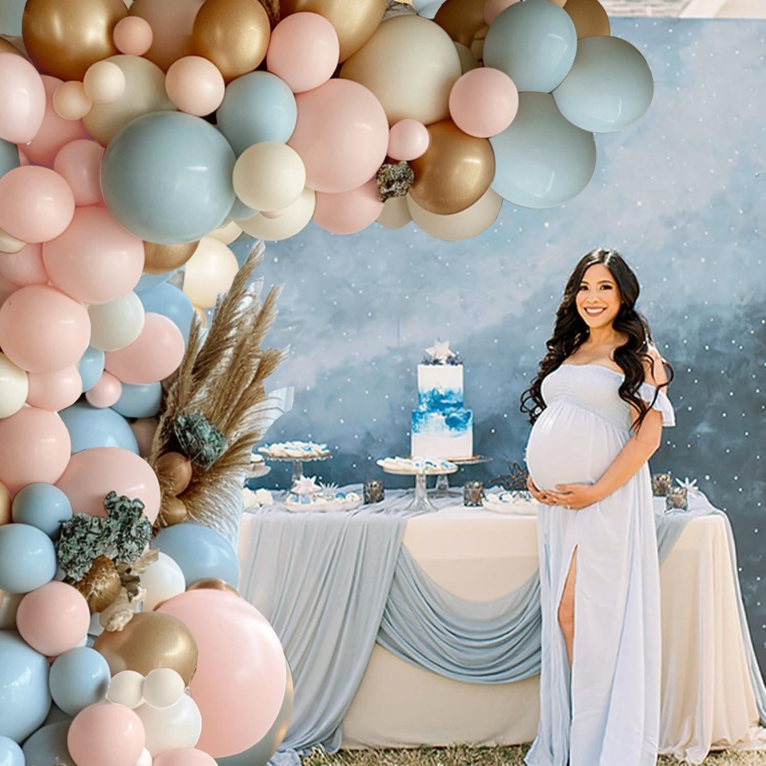 Boho Nude Beige Balloon Arch Kit - Neutral Bohemian DIY Easy Setup Garland Set for Wedding, Bridal Shower Photo Backdrop, Elegant Party Supplies