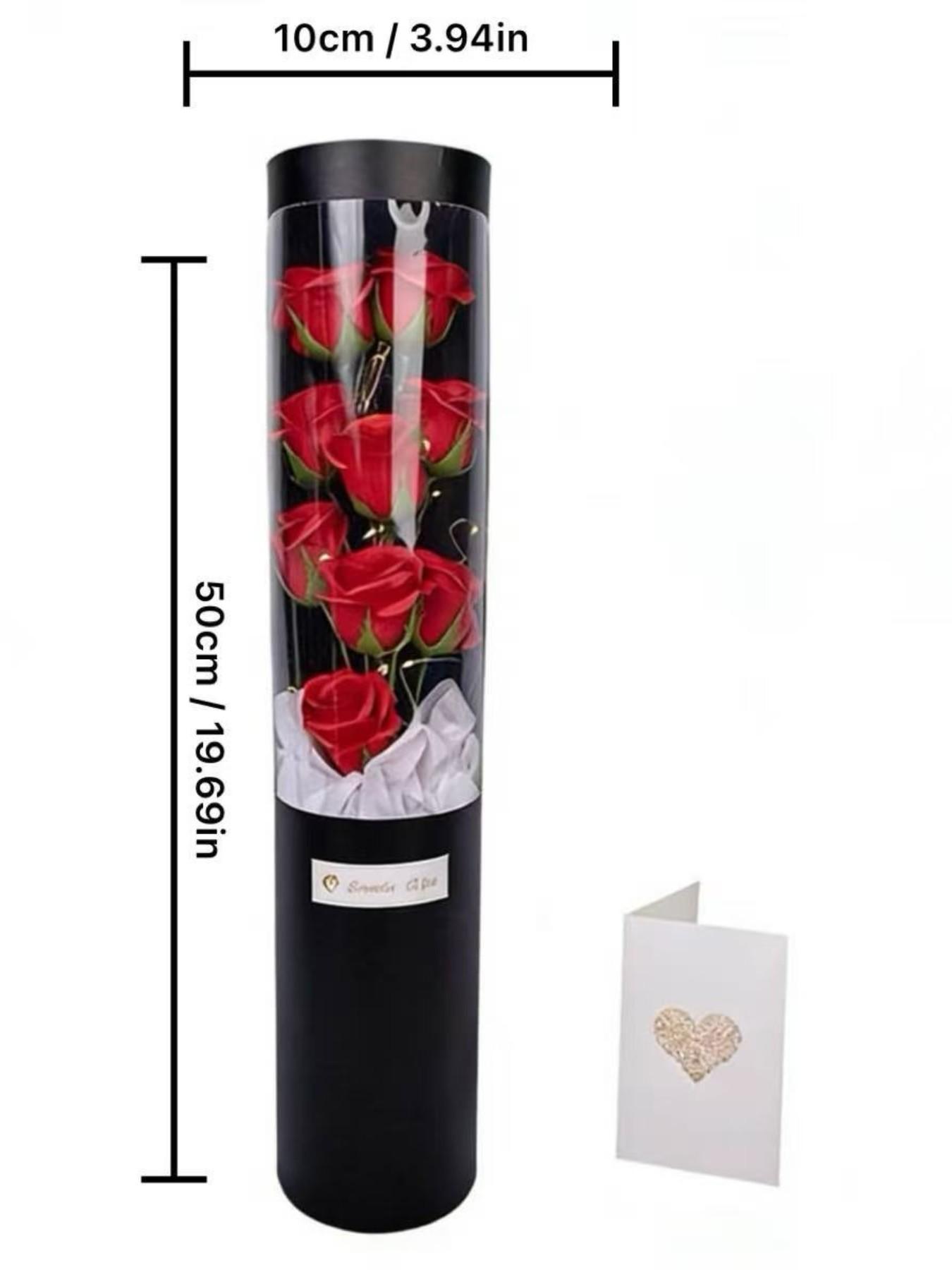 Soap Flower Bouquet, Rose Artificial Flowers, Mother's Day Valentine's Gift, Festival Present, Hug Bucket Soap Flowers