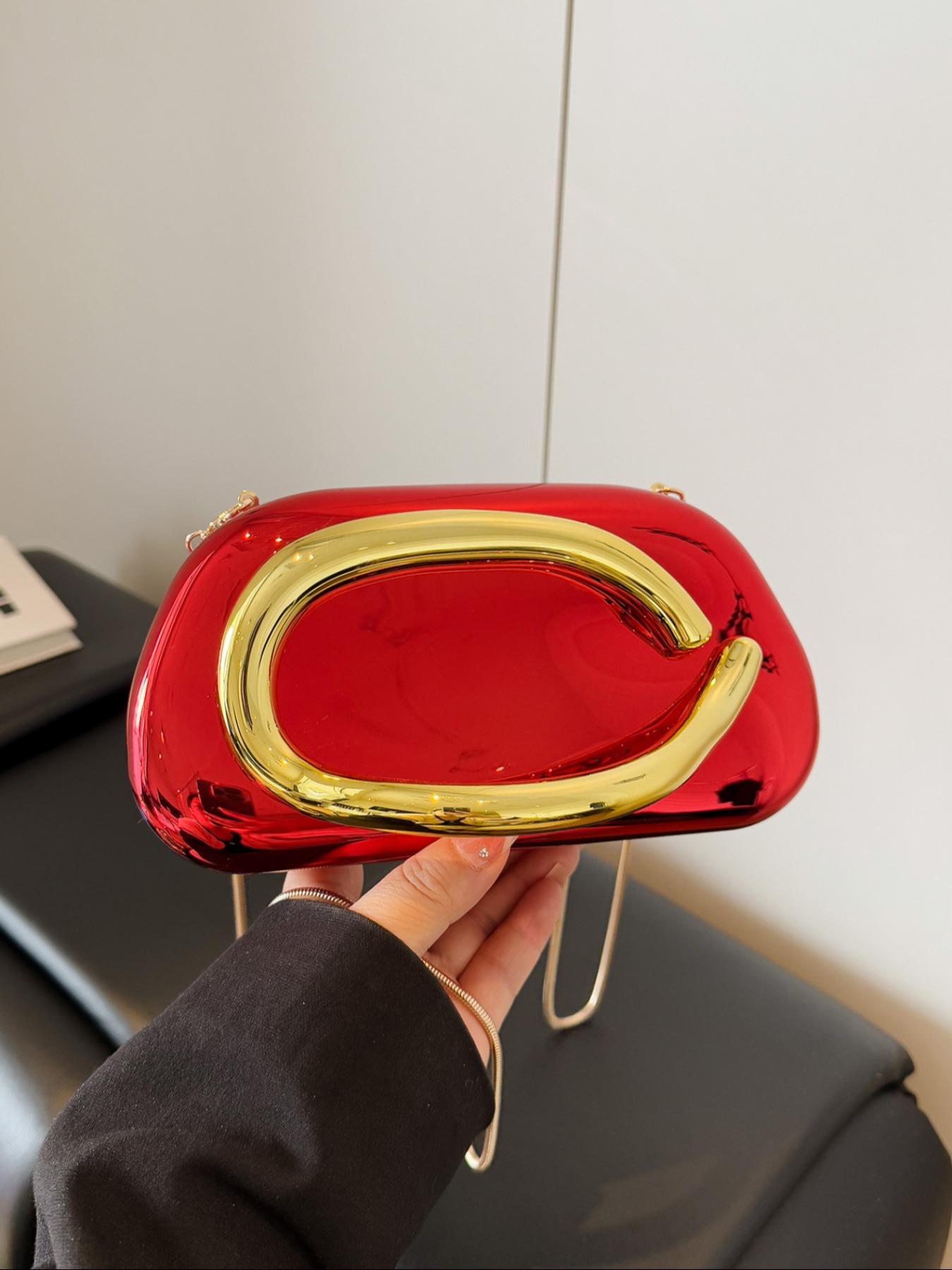 Elegant Women's Chain Strap Evening Bag, Stylish Handbag for Parties, Christmas Gift Shoulder Crossbody Bag, Perfect for Holiday Events, Elegant Bags