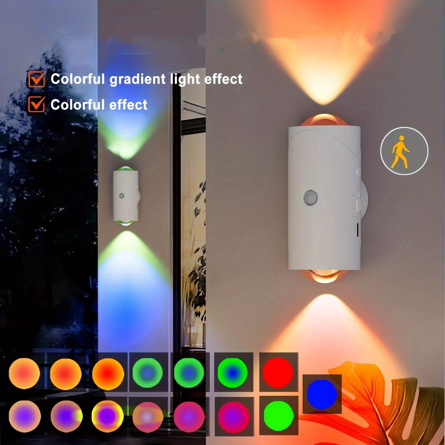 Adjustable LED Wall Light Fixture, USB/battery Powered Design, Modern Indoor Lighting, Ideal for Living Room & Bedroom Use