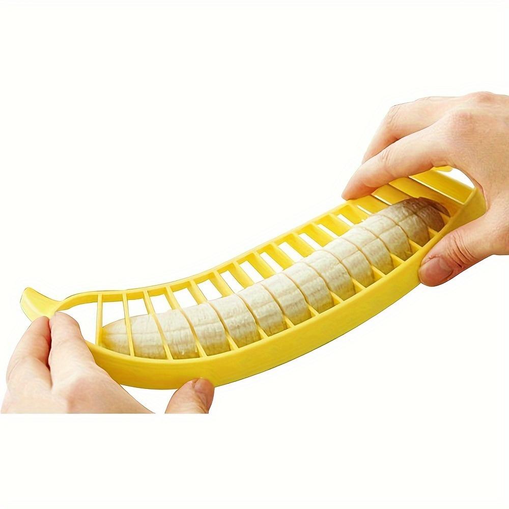 1pc Banana slicer, multi-functional fruit cutting tool, banana slicer and separator, fruit salad platter divider