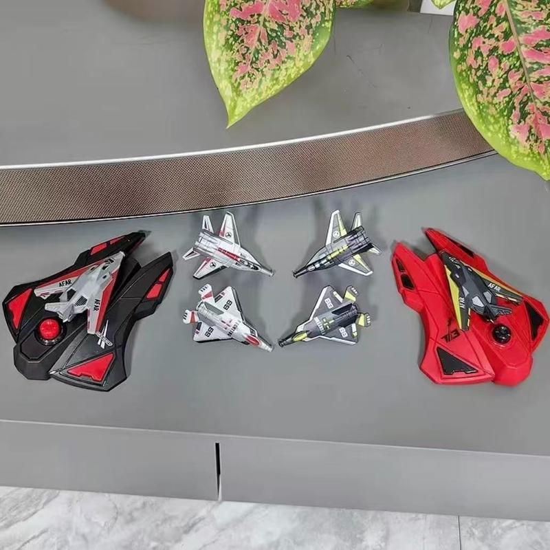 Launchable Flying Toy Manual Launcher Model Military Series, Parent-Child Interaction Dual Player Battle Plane Gift