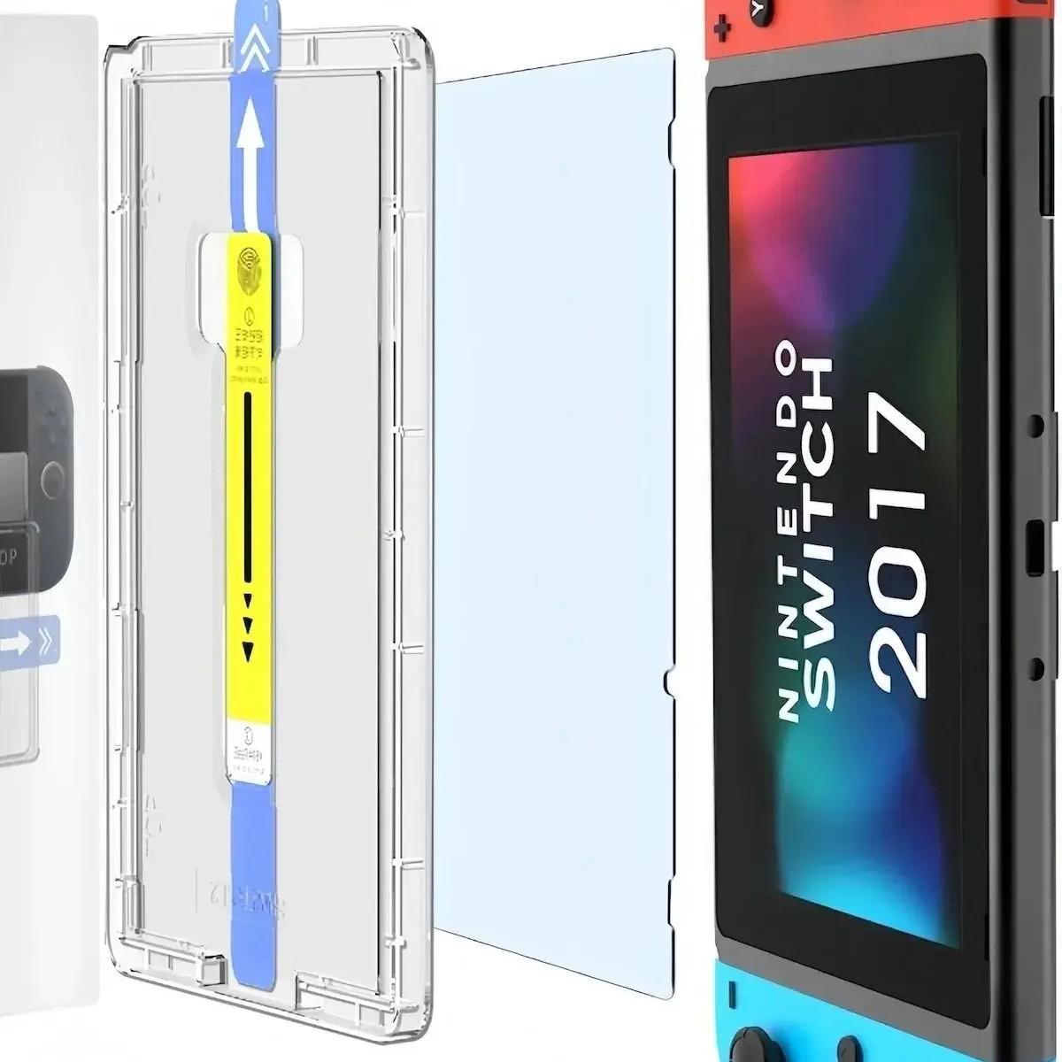 Switch 2 Oled Screen Protector Film, 9h Hardness Anti-Scratch Bubble-Free Alignment Tool Kit, Dustproof High Clarity Durability