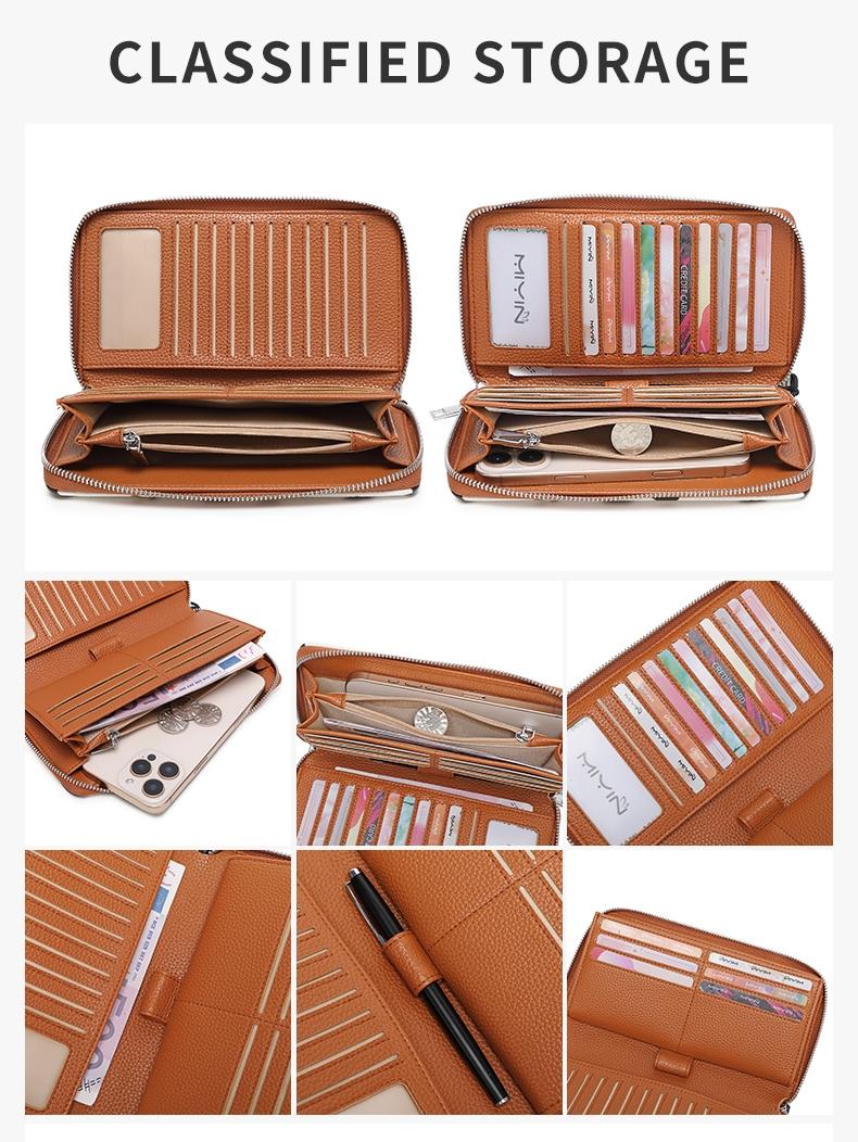 Fashion Leopard Pattern Long Wallet, Casual Versatile Zipper Phone Wallet, Portable for Women & Girls for Daily Use, Fashionable Wallet