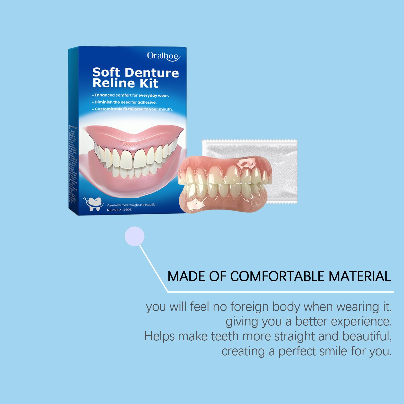 Oralhoe Teeth Veneers Kit, Enhance Your Smile with Natural Looking Dental Veneer Set, Easy DIY Tooth Whitening Solution