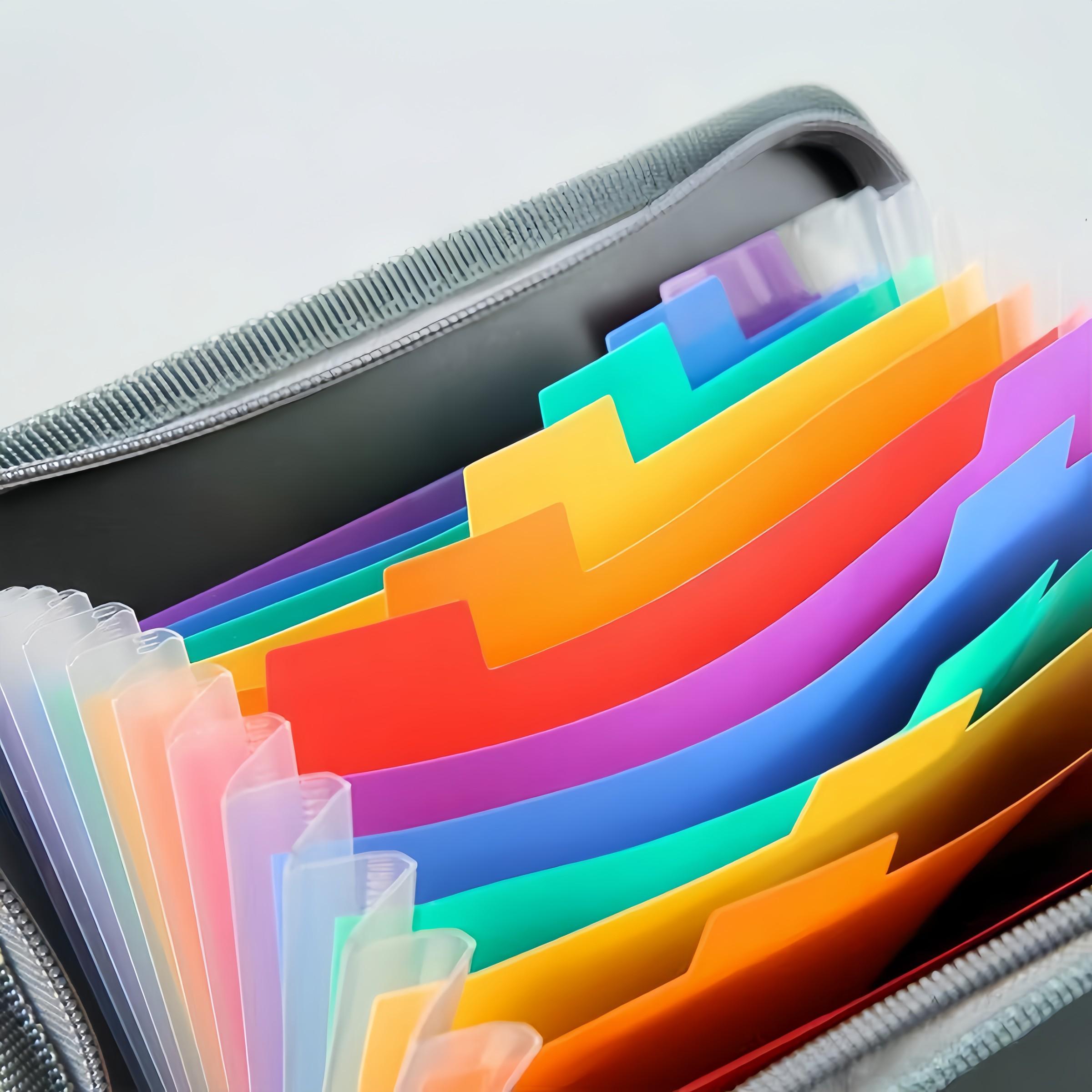 Fireproof Expanding File Folder, 13 Pockets Accordion File Folder, Important Document Organizer Holder with Labels, Paper Organizers, Portable File Organizer, Storage, Office Accessories
