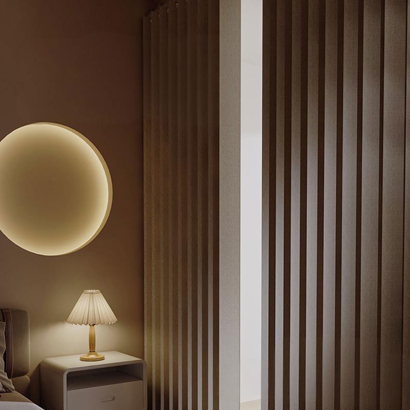No-Drill Light Filtering Room Divider Curtain Easy Install Curtain for Renters, Foldable Privacy Partition for Small Apartments, Bedroom & Living Room