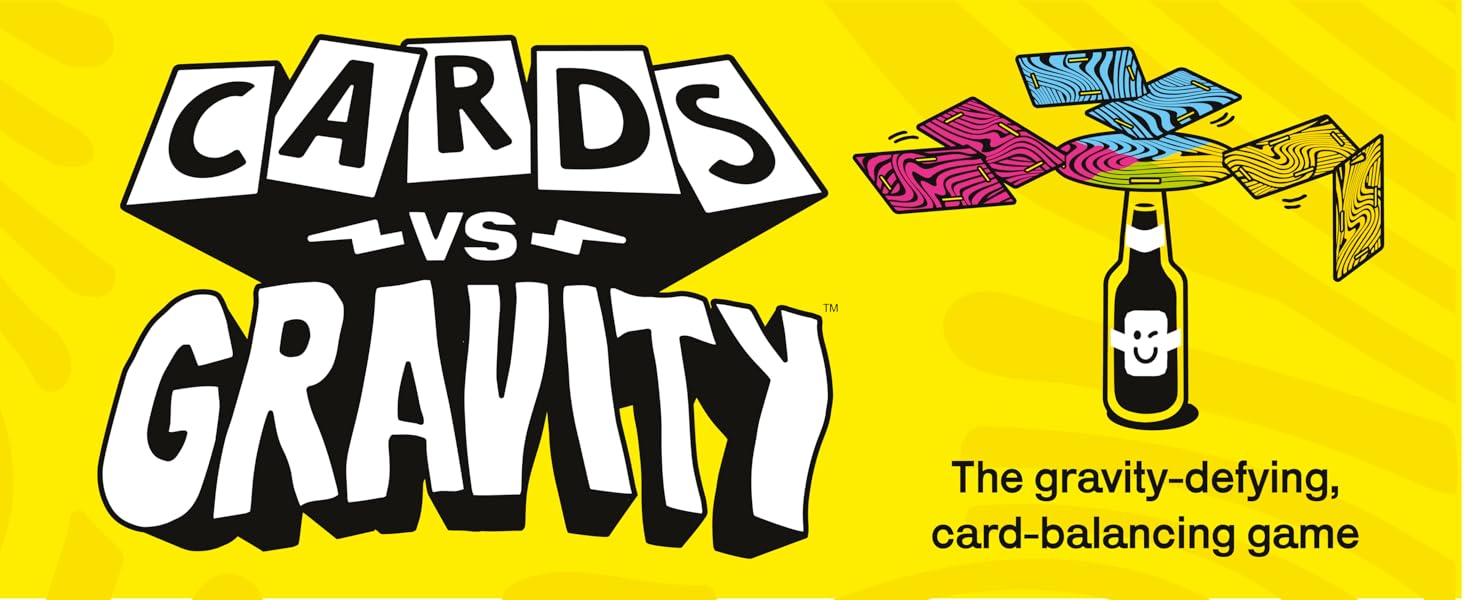 Gravity Cards Battle Game Pro Version, Ultimate Stacking & Balancing Challenge, Portable Travel Game, Waterproof PVC Card Game for Camping, Vacations & Family Fun