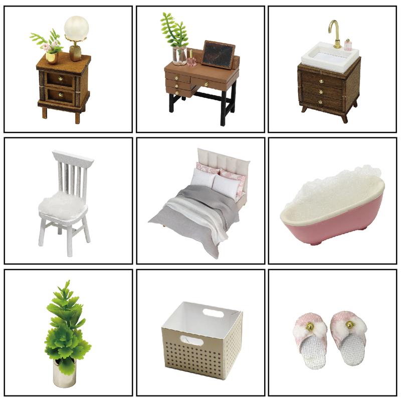 DIY Mini Dollhouse Kit With Dust Cover, Suitable For Bedroom And Study Decoration, A Meaningful And Ideal Gift For Craft Enthusiasts.