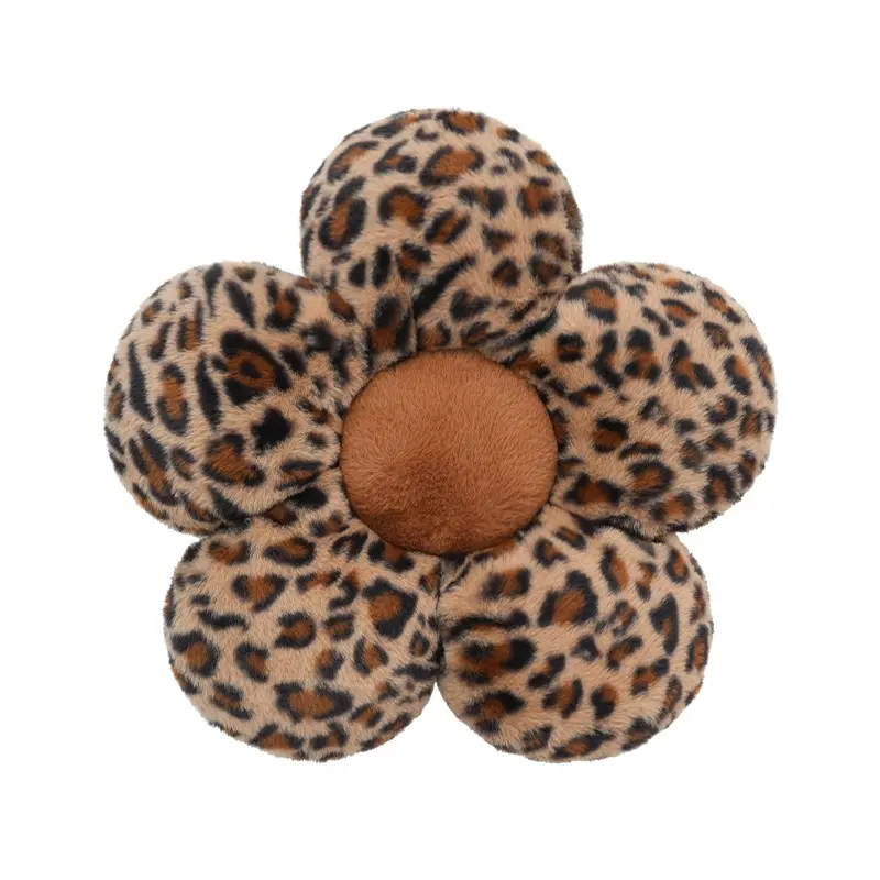 Valentine's Day leopard-print throw pillow with a plush bow—a comfortable neck support cushion, Home decorative cushion, and cute home decor item. A gift choice for a partner or family member, suitable for wedding anniversaries, Christmas