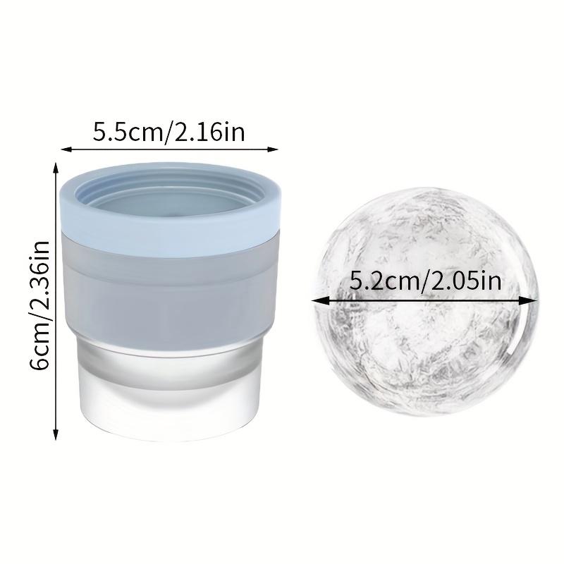 3Pcs XL Sphere Ice Molds | Easy-Release Silicone Ice Ball Maker for Iced Coffee & Drinks | Reusable Leak-Proof Round Ice Tray | Aesthetic Kitchen Gadgets